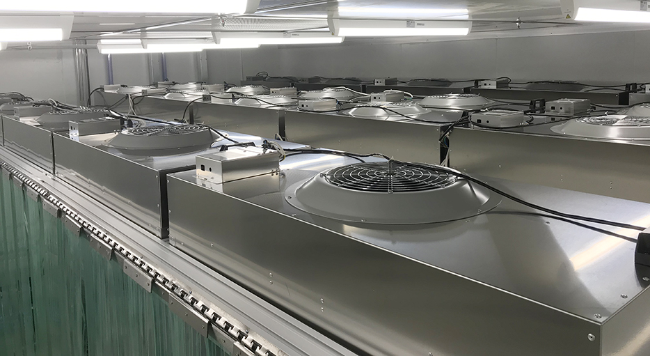 EBPayFFU模块机组采用不锈钢材质，整洁密封。